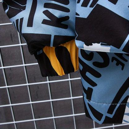 Eco Friendly Graffiti Windbreaker Jackets