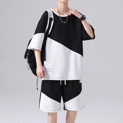 Patchwork Tracksuit Set