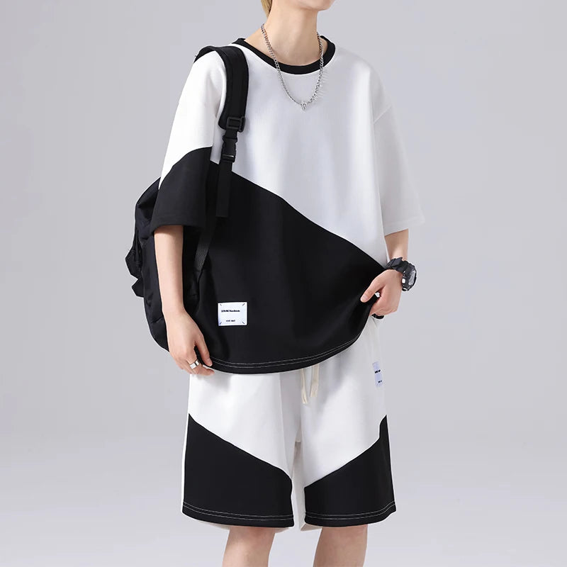 Patchwork Tracksuit Set
