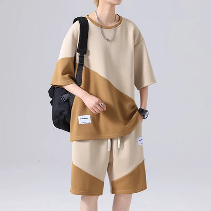 Patchwork Tracksuit Set