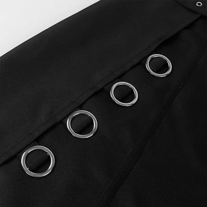 Pleated Skirt Gothic Leather Belt Medieval Roman Warrior Kilt