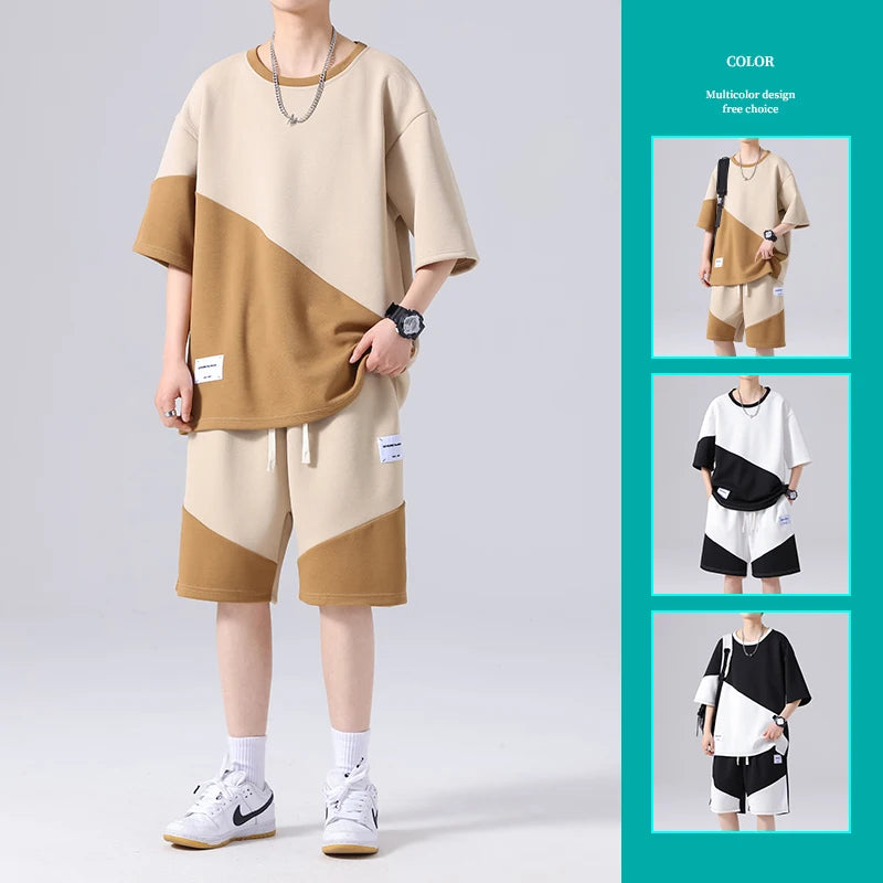 Patchwork Tracksuit Set