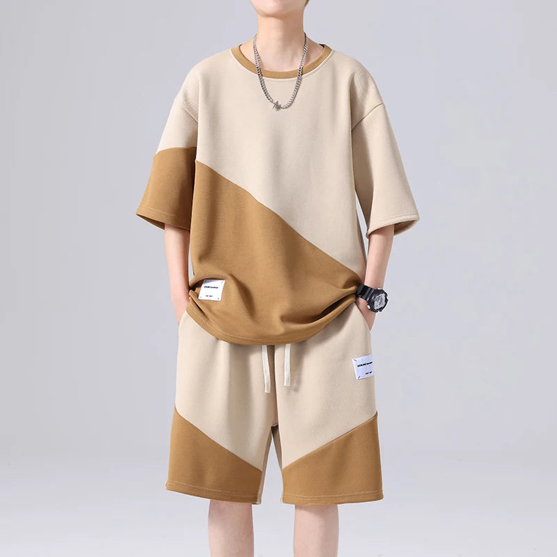Patchwork Tracksuit Set