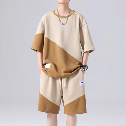 Patchwork Tracksuit Set
