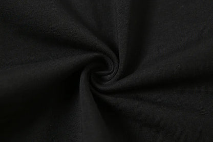 Black T-Shirts Gothic One Shoulder Sleeve Hip Hop
