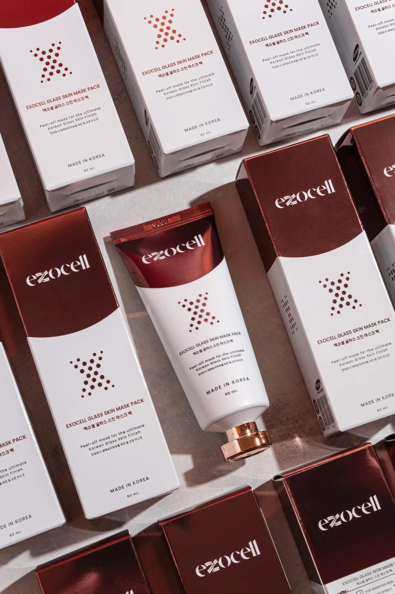 EXOCELL Glass Skin Mask Pack, Korean Peel-Off Mask for Ultimate Glossy Skin Finish 60 ml