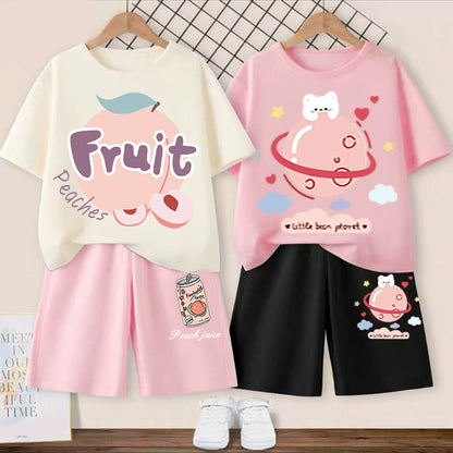 Girl Sports Short Sleeve Sets