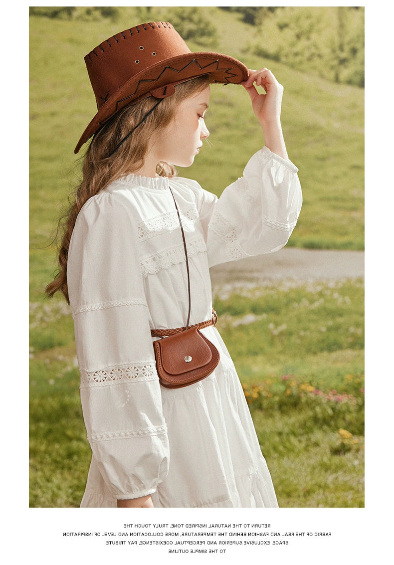 Girl Lace Western Style Spring & Fall Dress