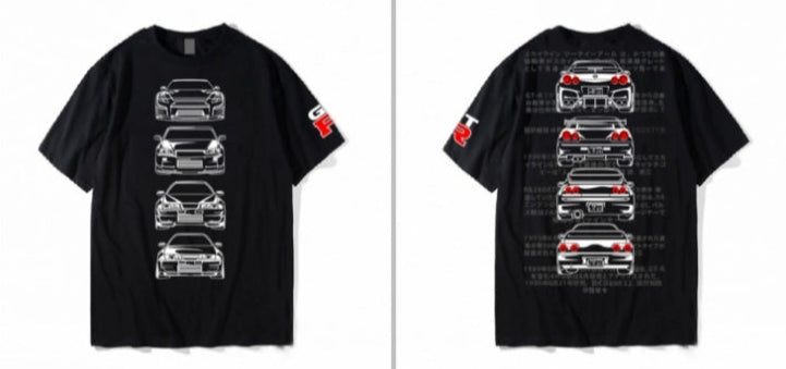 Japanese Style Nissan Modified Car T-shirt