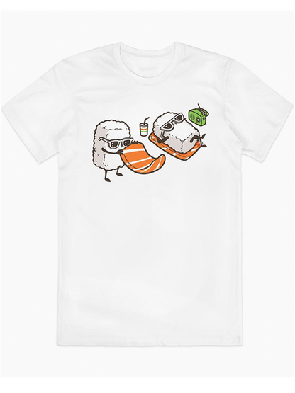 Simple Retro Sushi American Streetwear Youth Tee