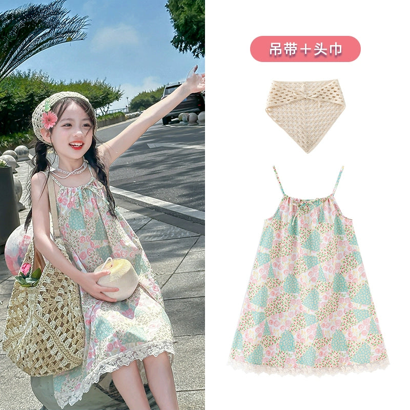 Western Style Suspender Dress