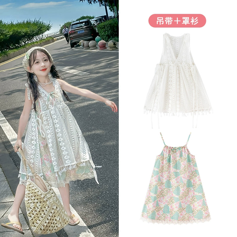 Western Style Suspender Dress