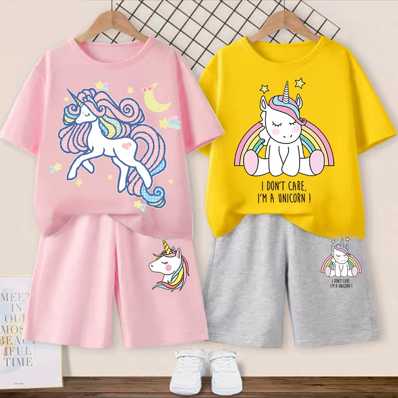 Girl Sports Short Sleeve Sets