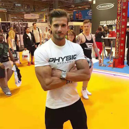 Muscle Running Exercise Short Sleeve T-Shirt