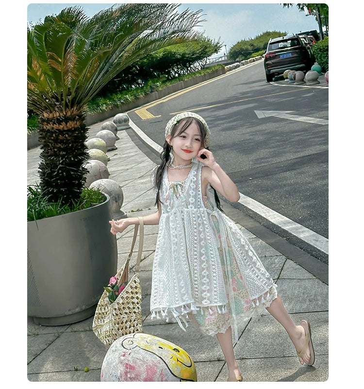 Western Style Suspender Dress