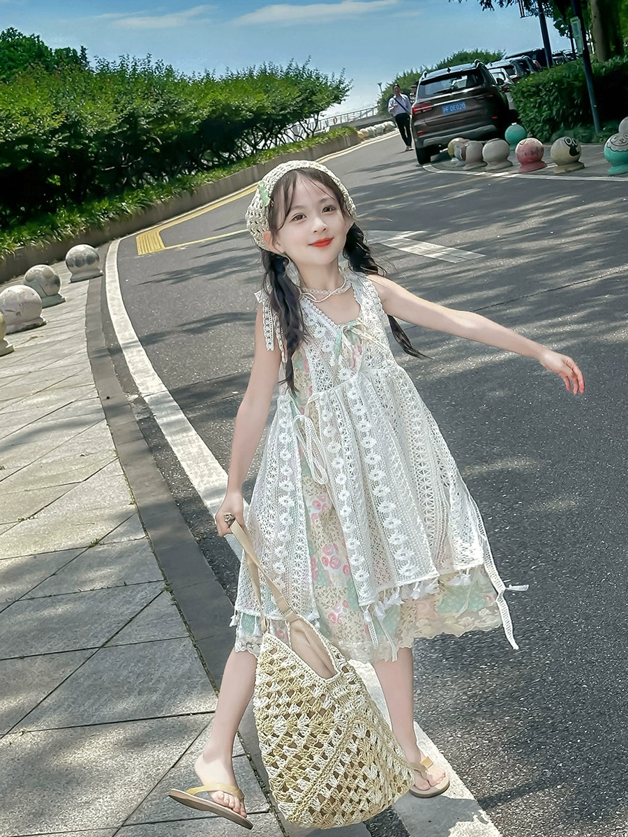 Western Style Suspender Dress