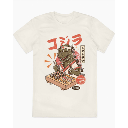Simple Retro Sushi American Streetwear Youth Tee