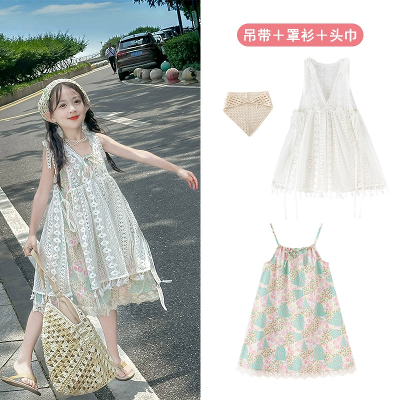 Western Style Suspender Dress