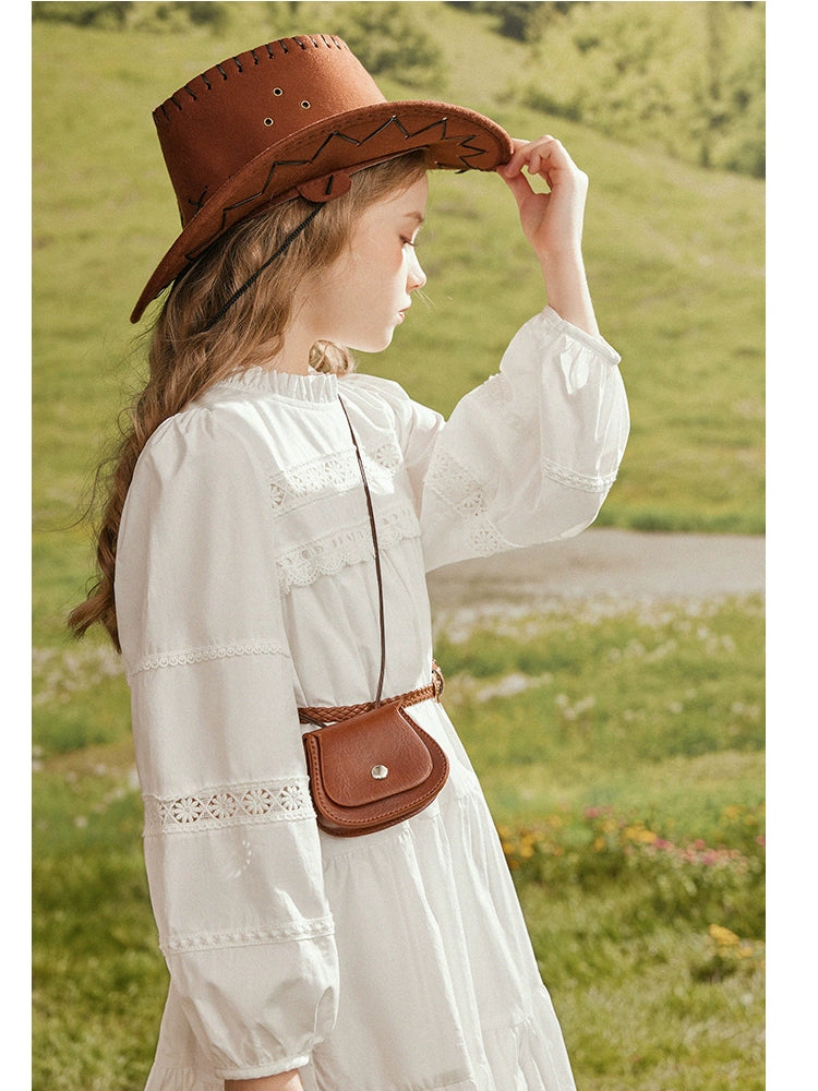Girl Lace Western Style Spring & Fall Dress