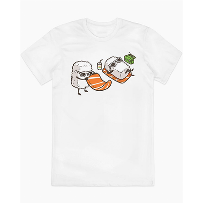 Simple Retro Sushi American Streetwear Youth Tee