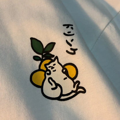 Japanese Oversized Women Men Loose Casual Tee