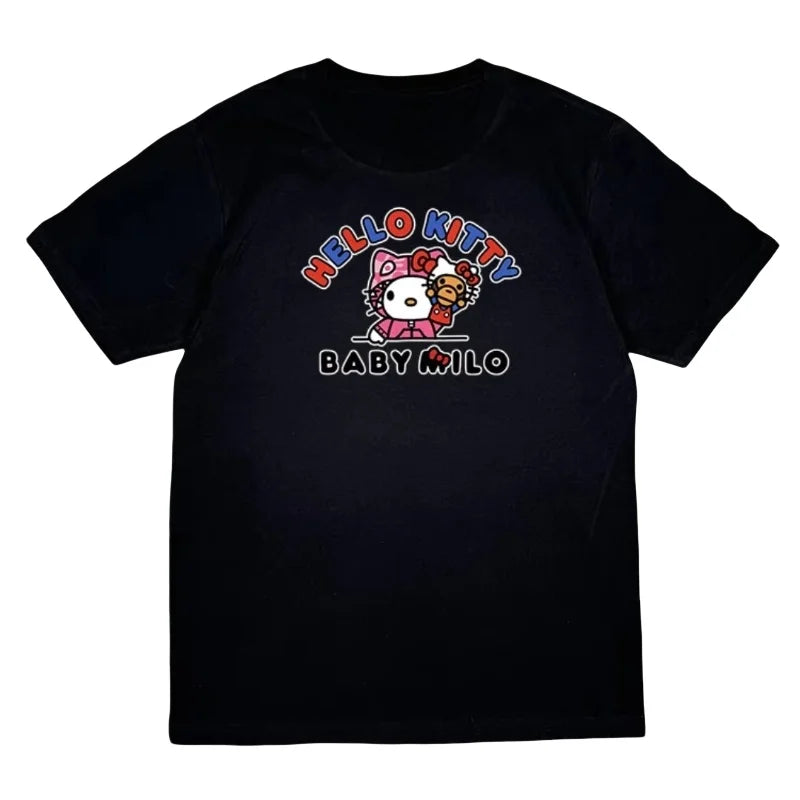 Unisex Hello Kitty Cotton Short Sleeve