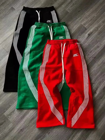 Embroidered Grey Camo Jogger Sweatpants Unisex