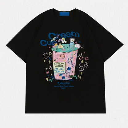 Women’s Loose Fit Cotton Printed T-Shirt