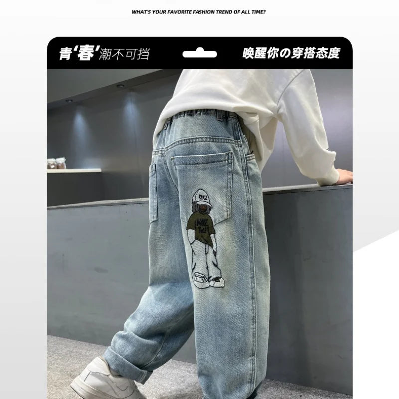 Denim Trousers Jeans Teenager