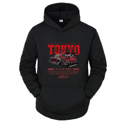 Tokyo Pattern Harajuku Streetwear Hoodie