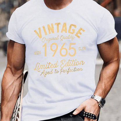 VINTAGE 1965 Letter Printed T-Shirts