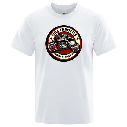 Rockabilly Motorcycle Rider Graphic Summer Shirt