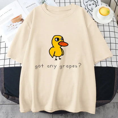 Duck Song Got Grapes Funny T-shirt Junior
