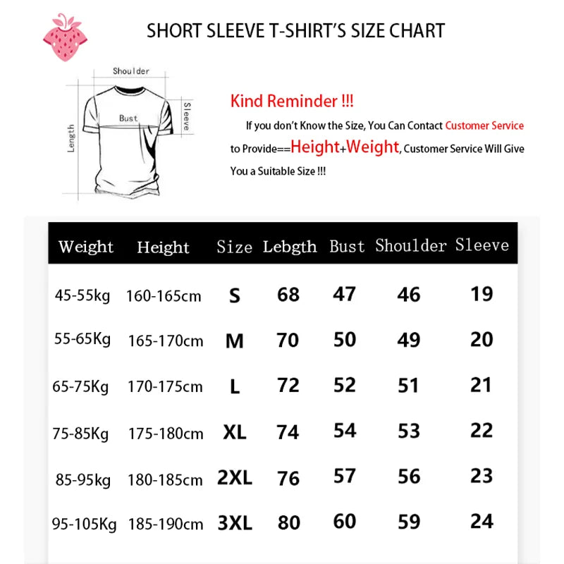 100% Cotton Cartoon Graffiti Print T-Shirt Casual