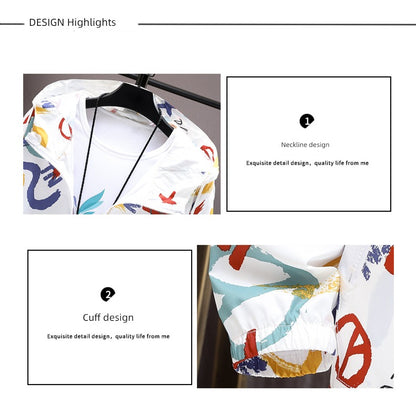 Bear Couple Ultra-Thin Breathable Ice Silk Sun Protection Shirt
