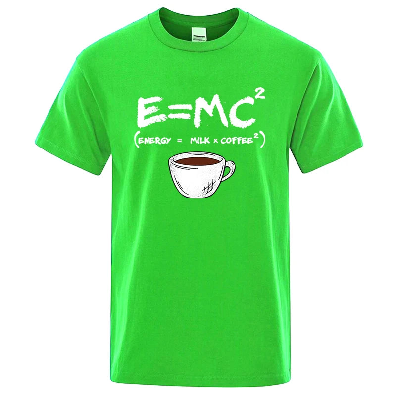 Casual Summer Coffee Print Men’s Tee