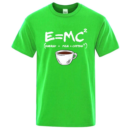 Casual Summer Coffee Print Men’s Tee