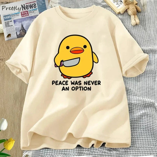 Peace Was Never Funny Goose Tee