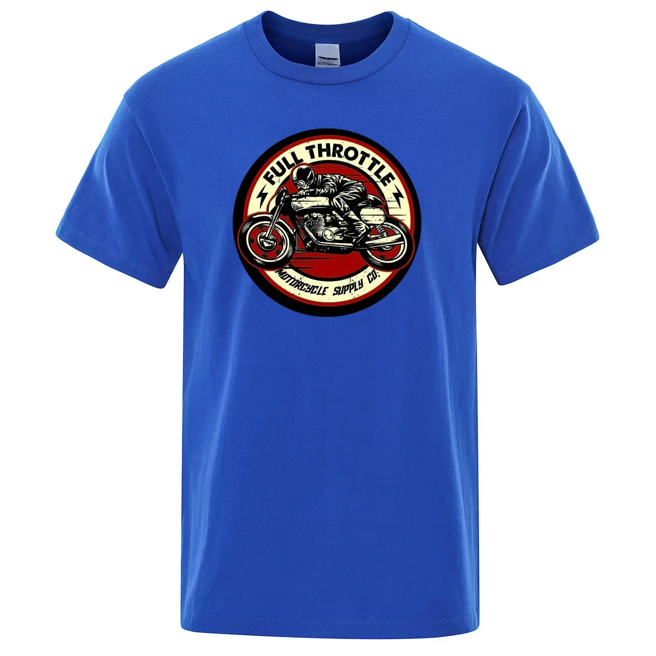 Rockabilly Motorcycle Rider Graphic Summer Shirt