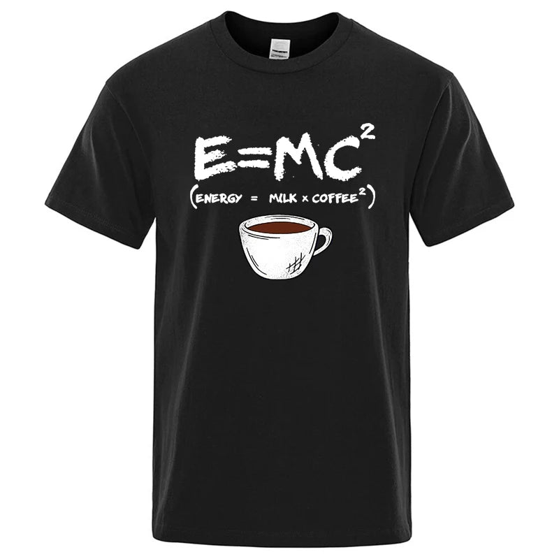 Casual Summer Coffee Print Men’s Tee