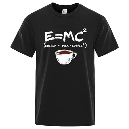 Casual Summer Coffee Print Men’s Tee