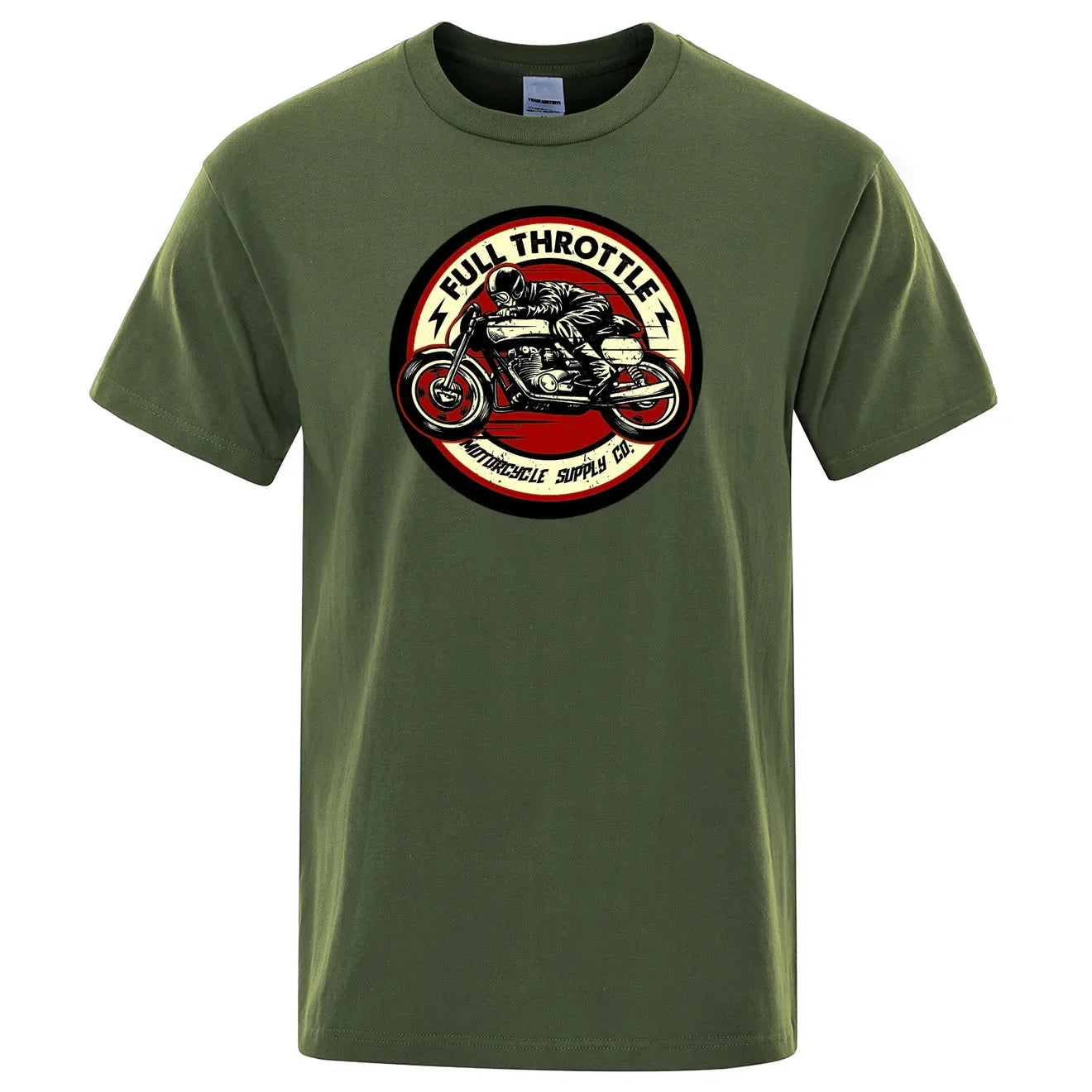 Rockabilly Motorcycle Rider Graphic Summer Shirt