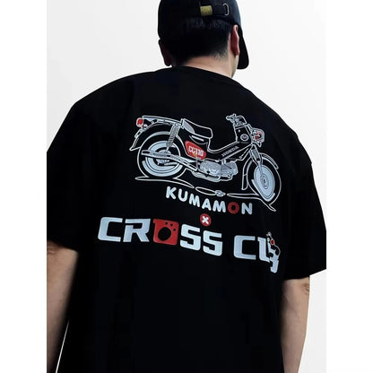 Motorcycle Style Kumamon X Cross Cub Tee