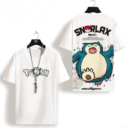 Anime Snorlax Graphic Loose Fit Shirt