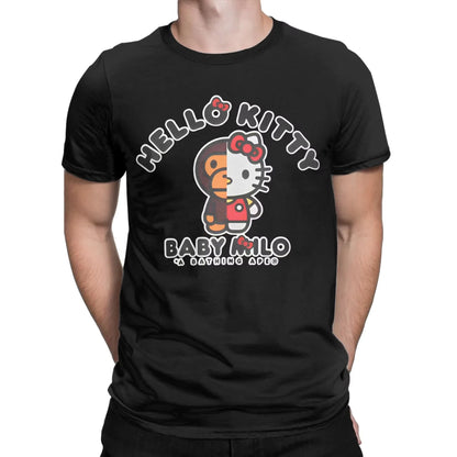 Unisex Hello Kitty Cotton Short Sleeve