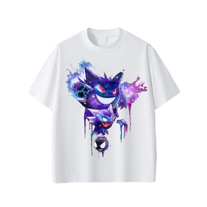 Oversized Gengar Streetwear Summer Gym Shirt