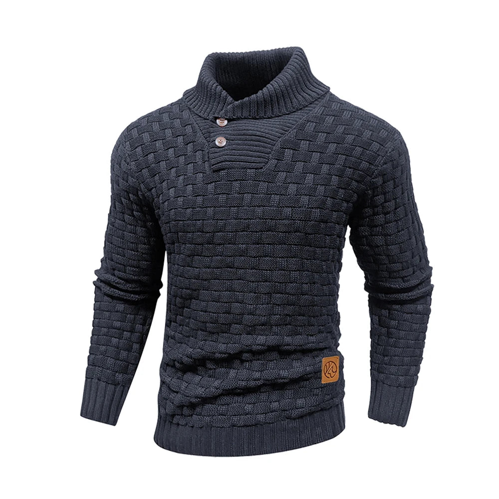 Sweater Winter Knitted Crew Neck Warm