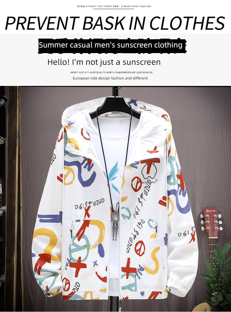 Bear Couple Ultra-Thin Breathable Ice Silk Sun Protection Shirt