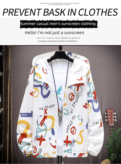 Bear Couple Ultra-Thin Breathable Ice Silk Sun Protection Shirt