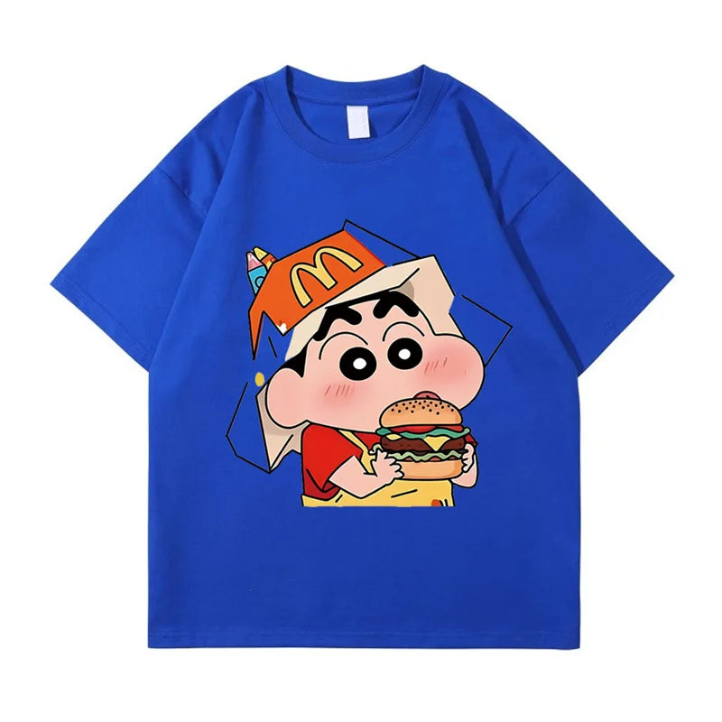 Cotton Japanese Hamburger Graphic Youth